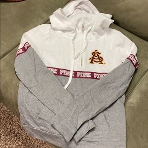 VS Pink 3/4 zip hoodie.